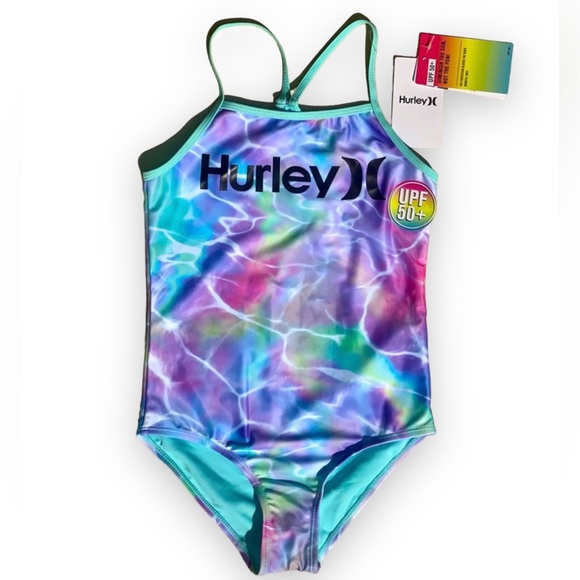 Hurley Girls Graphic One-Piece Swimsuit! NWT! - Picture 1 of 6